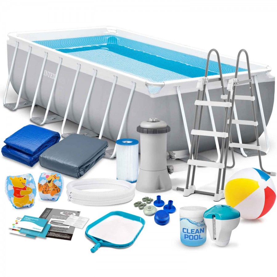 Karkasinis baseinas 400 x 200 x 100 cm 17in1 INTEX Karkasinis baseinas 400 x 200 x 100 cm 17in1 INTEX