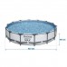 Karkasinis baseinas 457 x 107 cm 11in1 Bestway