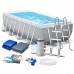 Karkasinis baseinas 488 x 244 x 107 cm 6in1 INTEX