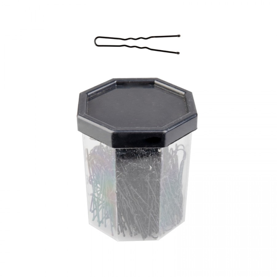 Segtukai plaukams E-63 150 vnt, 4,9 cm, juodi Segtukai plaukams E-63 150 vnt, 4,9 cm, juodi