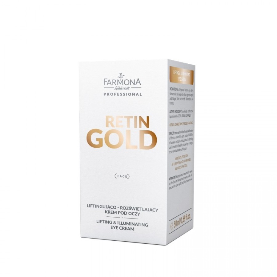 FARMONA RETIN GOLD pakeliantis ir skaistinantis paakių kremas 50ml