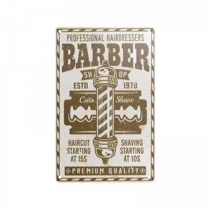 Dekoratyvinė lentelė barberiams ir kirpykloms B022
