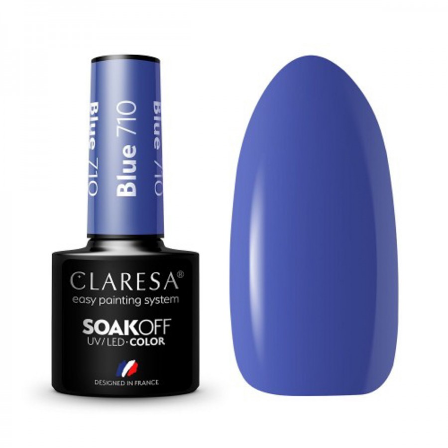 CLARESA hibridinis nagų lakas BLUE 710 -5g