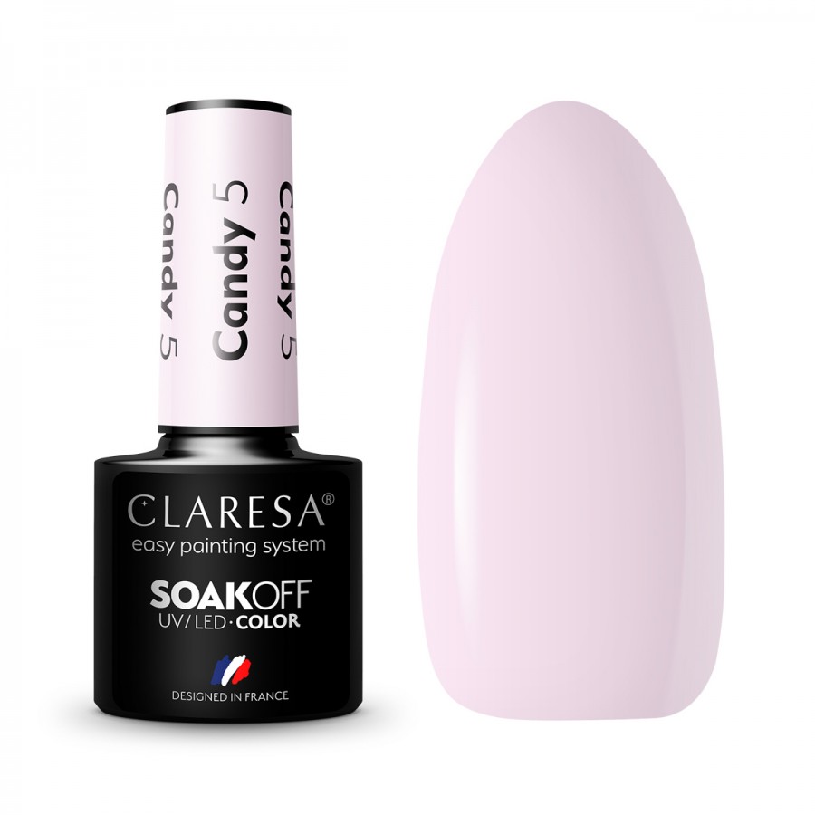 CLARESA hibridinis nagų lakas  CANDY 5 -5g