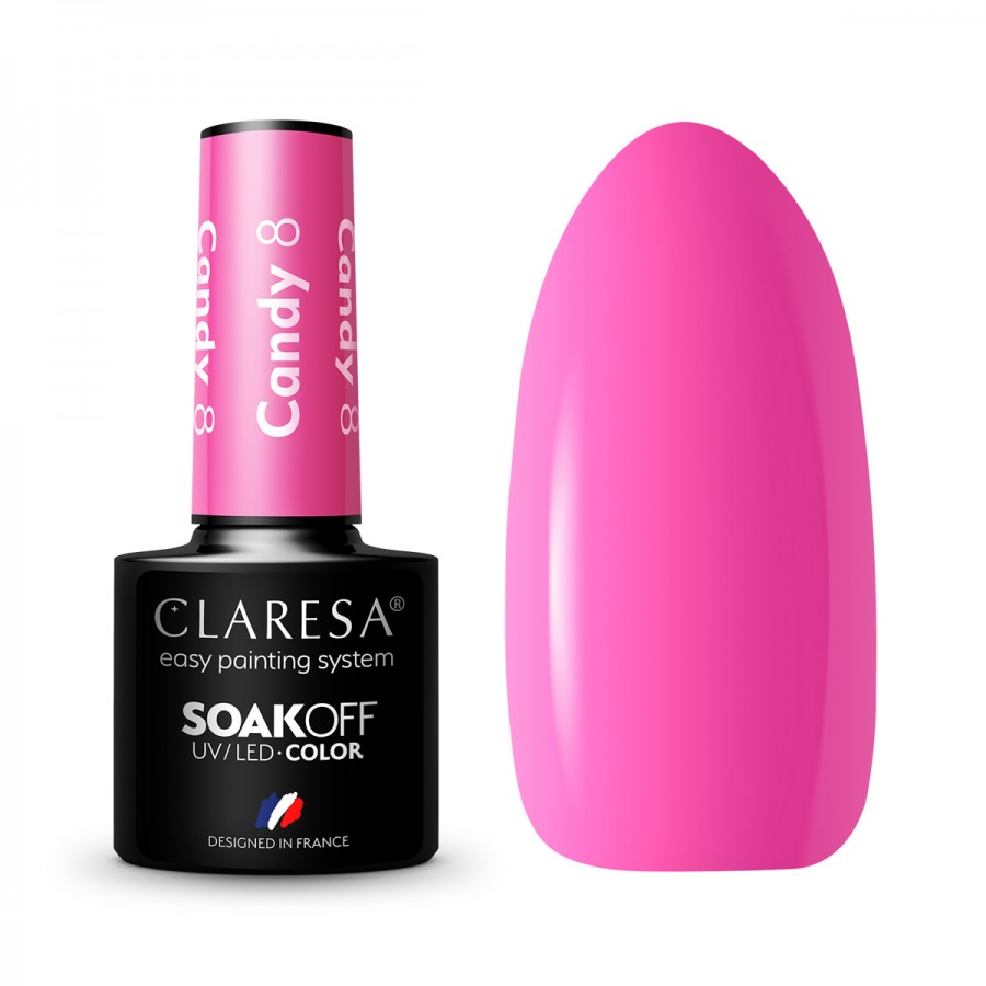CLARESA hibridinis nagų lakas CANDY 8 -5g