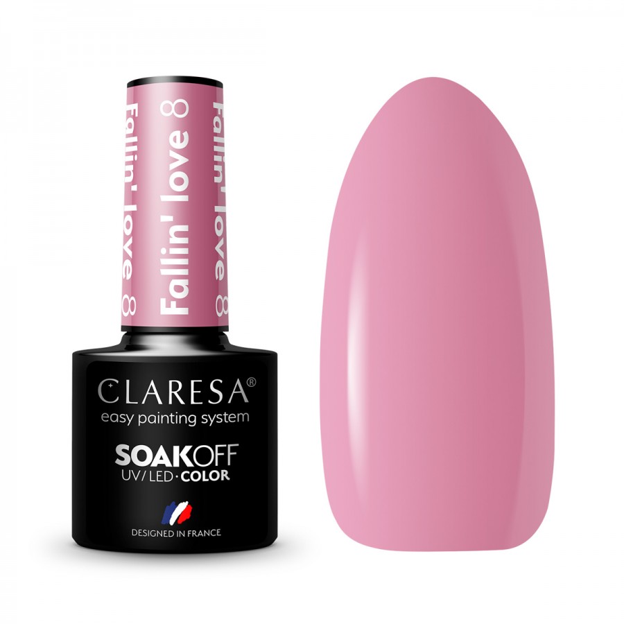 CLARESA hibridinis nagų lakas FALLIN"LOVE 8-5g