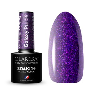 CLARESA hibridinis nagų lakas Galaxy Purple 5g