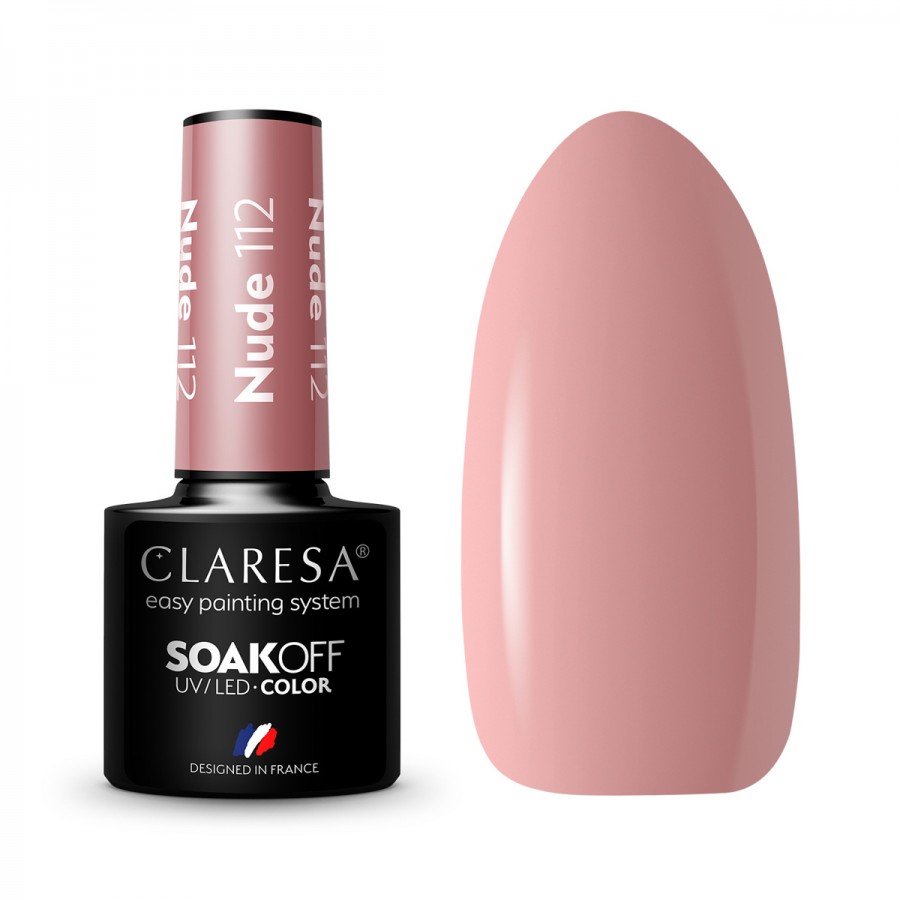 CLARESA hibridinis nagų lakas NUDE 112 -5g