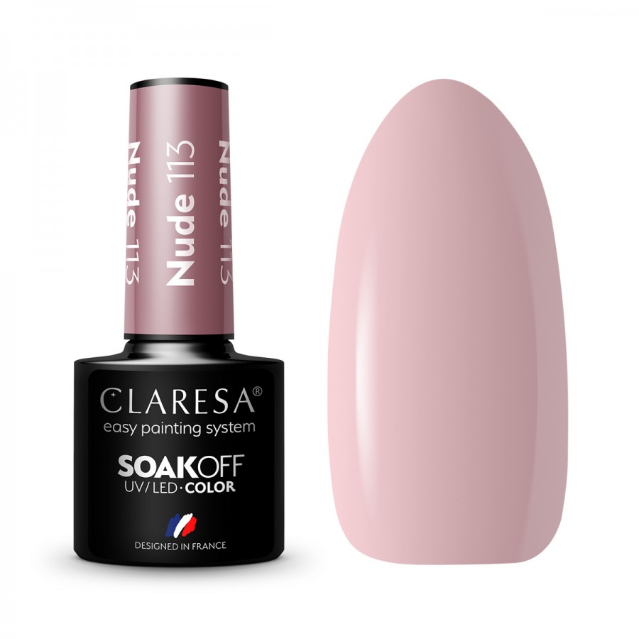 CLARESA hibridinis nagų lakas NUDE 113 -5g