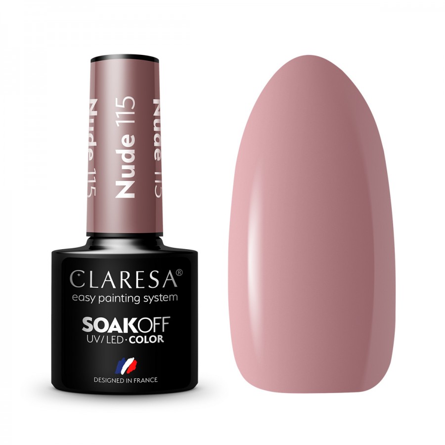 CLARESA hibridinis nagų lakas NUDE 115 -5g