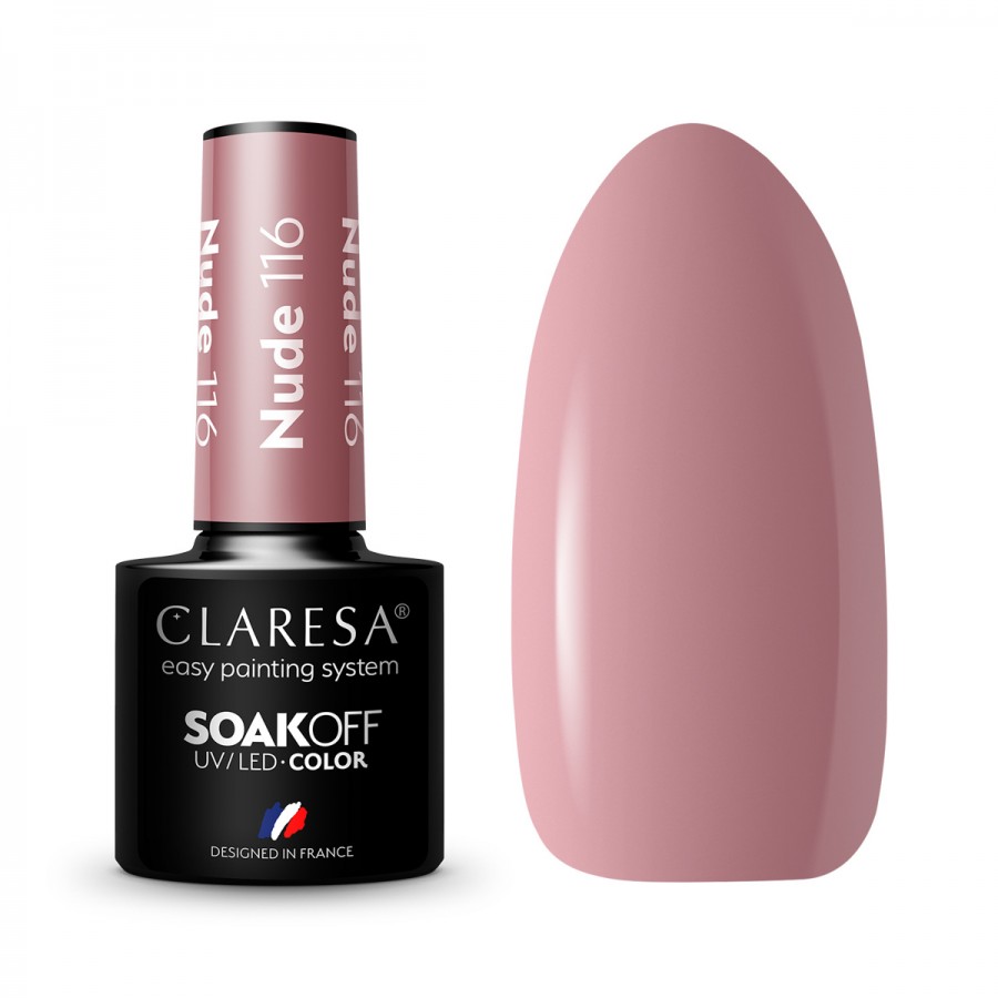 CLARESA hibridinis nagų lakas NUDE 116 -5g