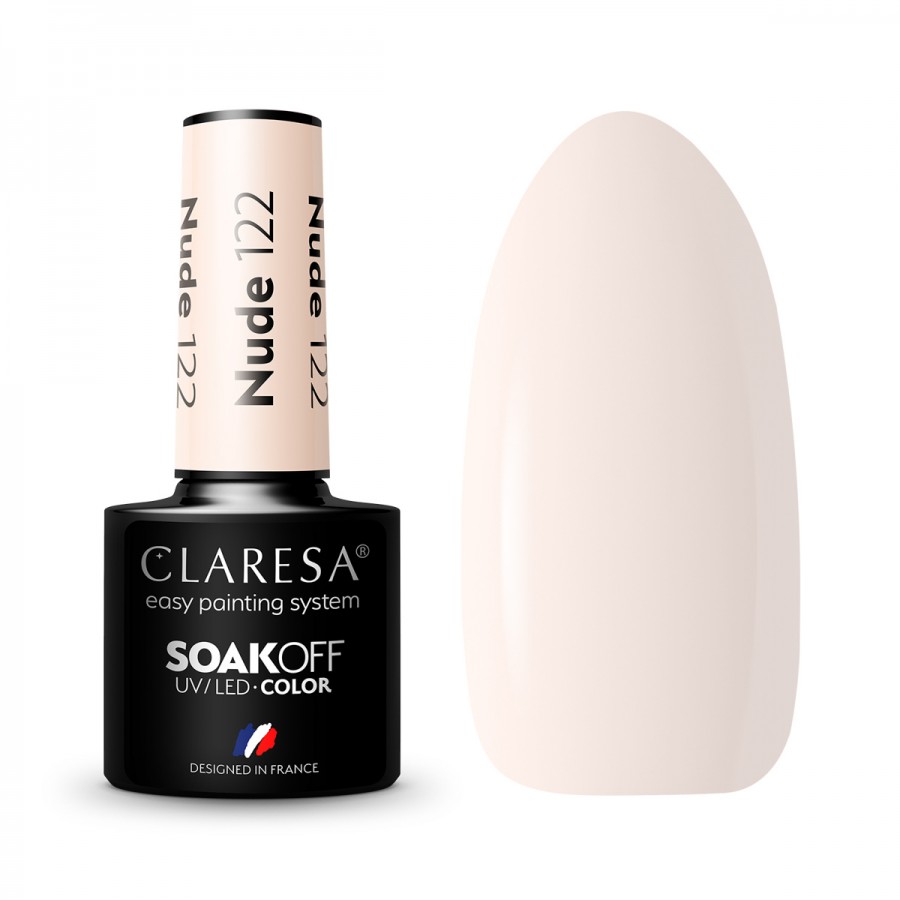 CLARESA hibridinis nagų lakas NUDE 122 -5g