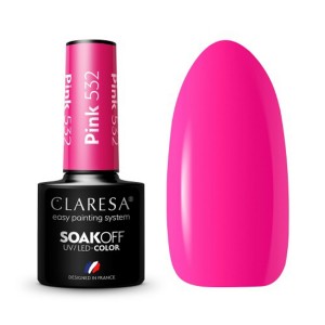 CLARESA hibridinis nagų lakas PINK 532 -5g