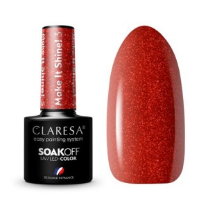 CLARESA hibridinis nagų lakas Make It Shine! 3 -5g