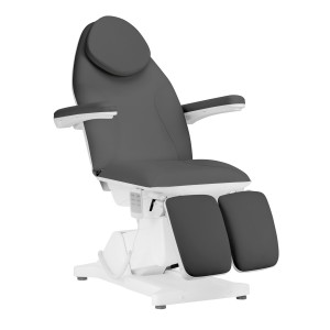 Elektrinė kosmetologinė  kėdė Sillon Pedi 3 varikliai, pilka