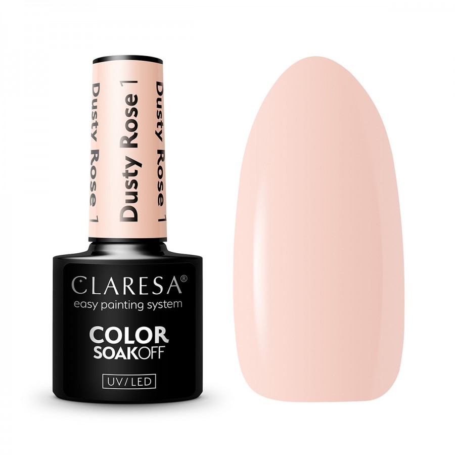 CLARESA hibridinis nagų lakas DUSTY ROSE 1 -5g
