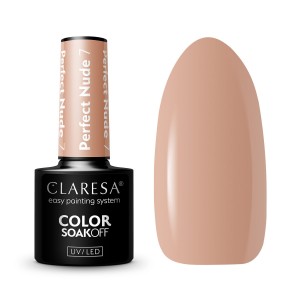 CLARESA hibridinis nagų lakas PERFECT NUDE 7 -5g