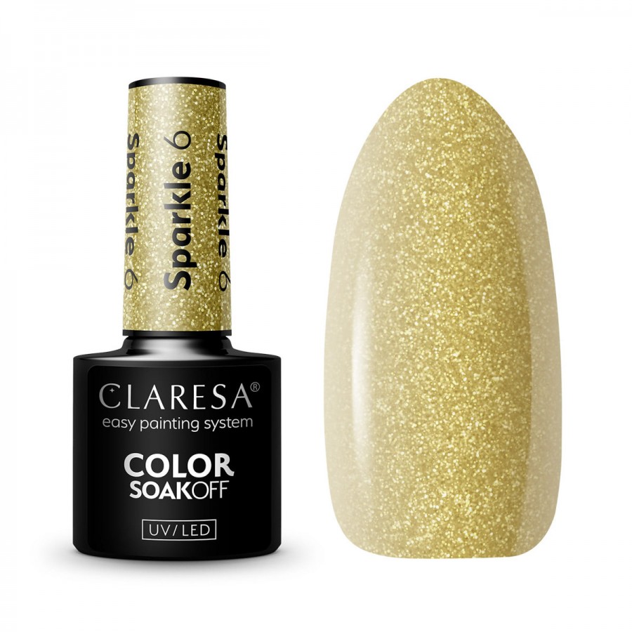 CLARESA hibridinis nagų lakas Sparkle 6 - 5g