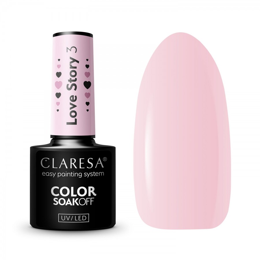 CLARESA hibridinis nagų lakas Love Story 3 - 5g