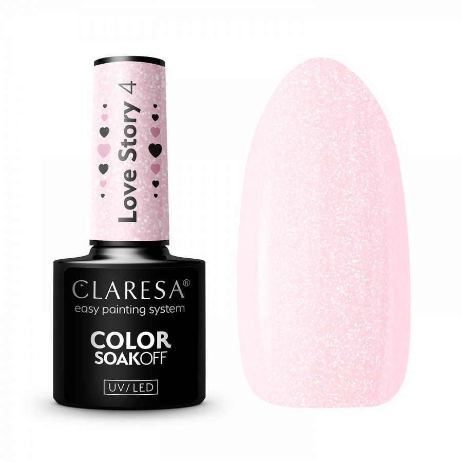 CLARESA hibridinis nagų lakas Love Story 4 - 5g