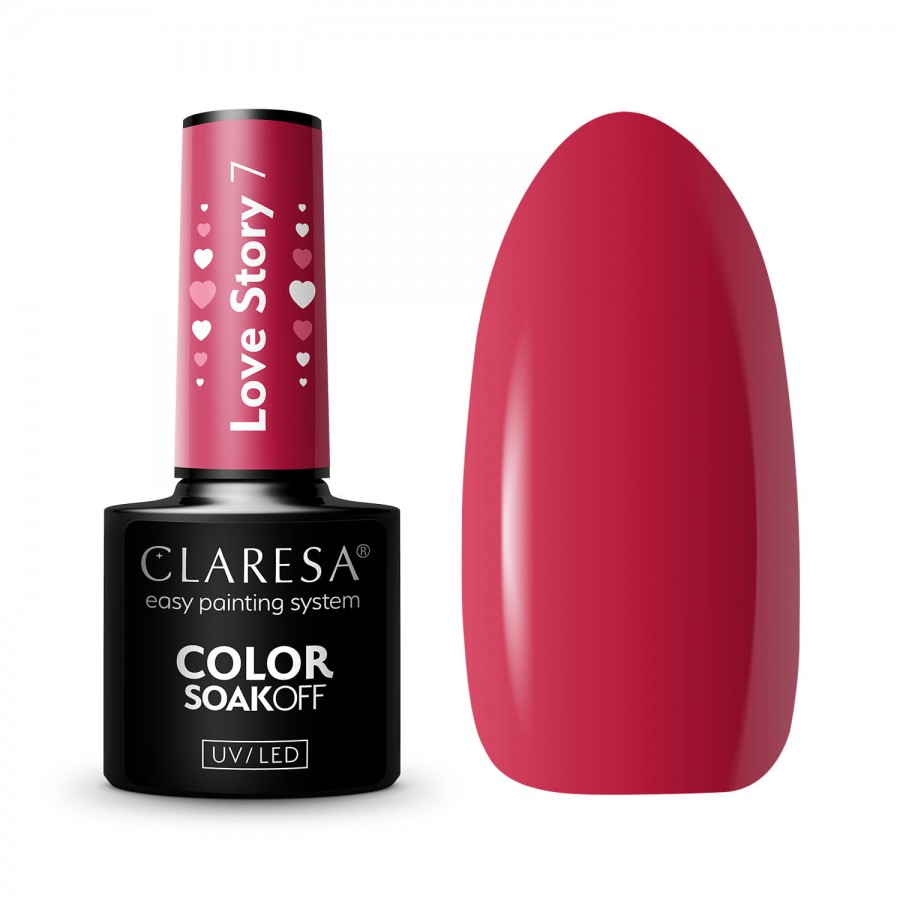 CLARESA hibridinis nagų lakas Love Story 7 - 5g