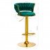 4Rico profesionali makiažo kėdė grožio salonams QS-B313a, žalias aksomitas
