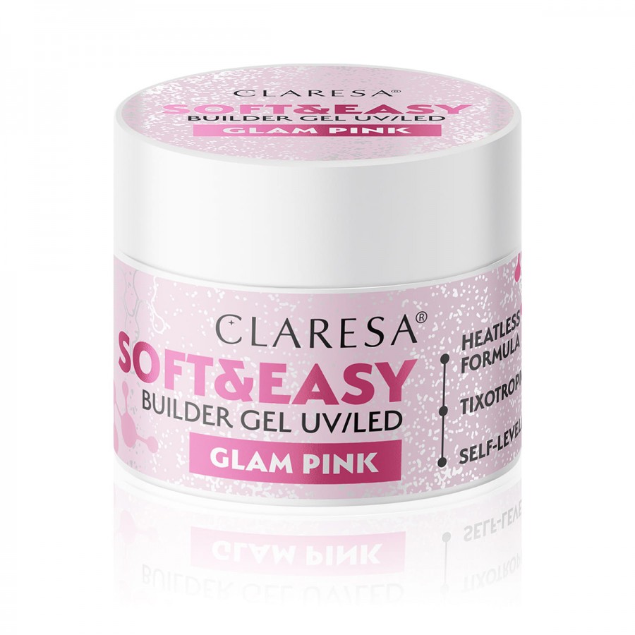 CLARESA statybinis gelis nagų priauginimui PINK 45 g