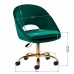 4Rico grožio salono kėdė su ratukais QS-MF18G, žaliasaksomas