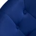 4Rico grožio salono kėdė stabiliu pagrindu QS-BL12B, mėlynas aksomas