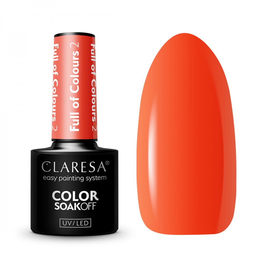 CLARESA hibridinis nagų lakas Full Of Colours 2 - 5g