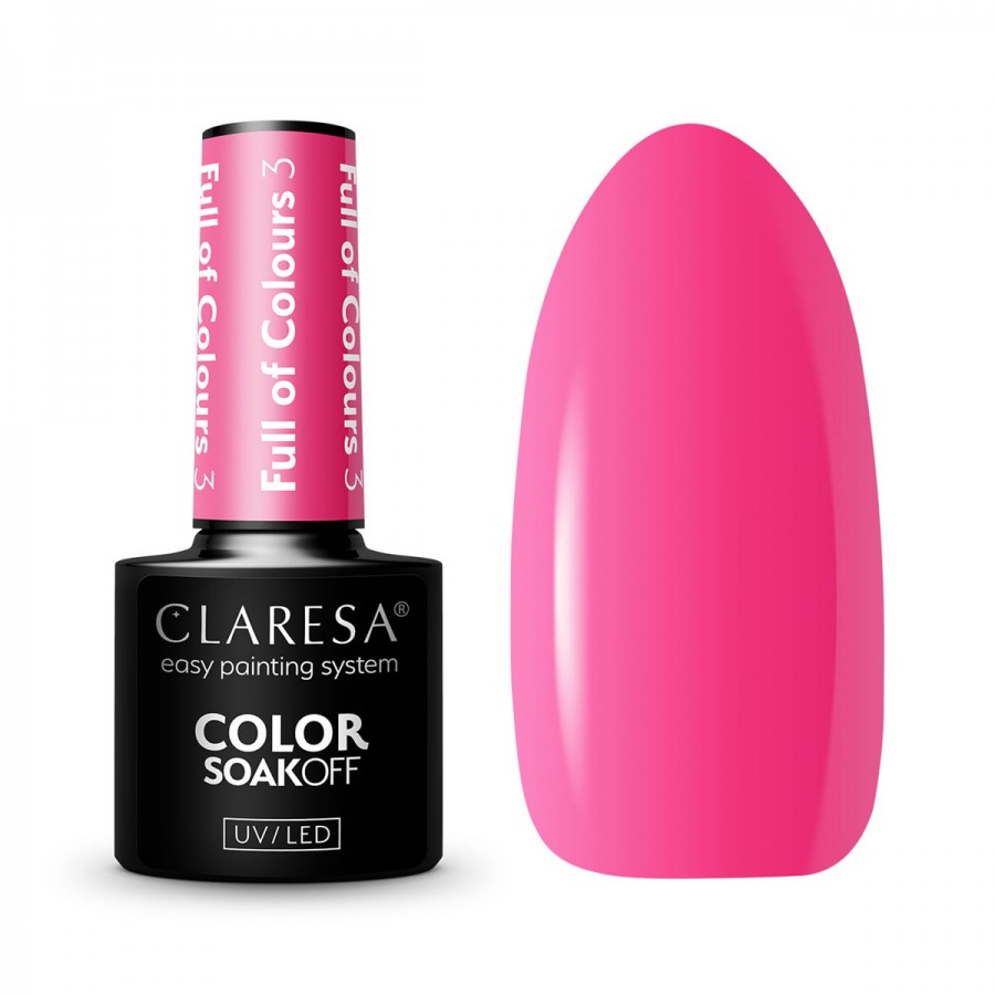 CLARESA hibridinis nagų lakas Full Of Colours 3 - 5g