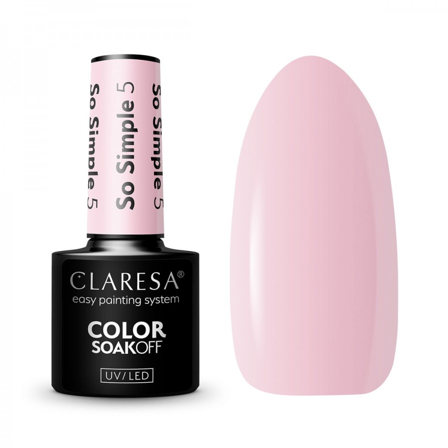 CLARESA hibridinis nagų lakas Simple 5 - 5g