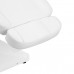Profesionalus elektrinis gultas-lova kosmetologams SILLON LUXURY (3 varikliai + valdymas pedalais), baltos spalvos