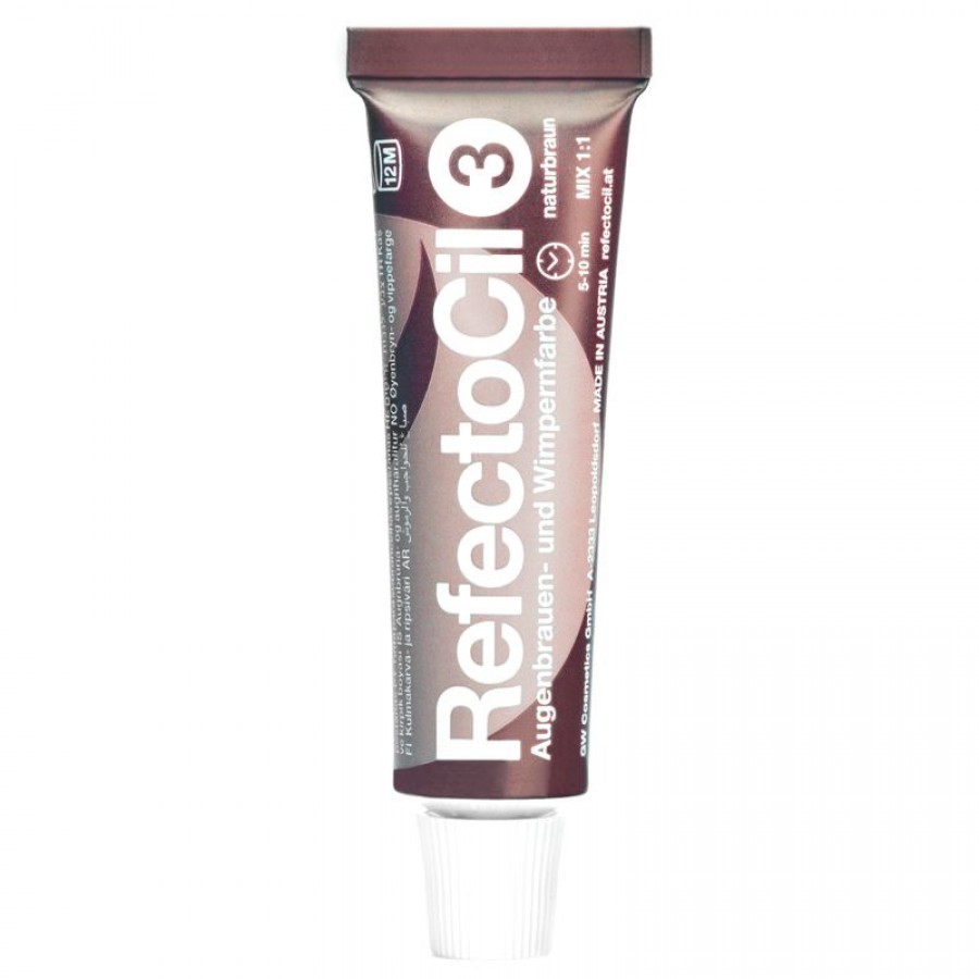 Antakių ir blakstienų dažai HENNA GEL REFECTOCIL 3, Ruda