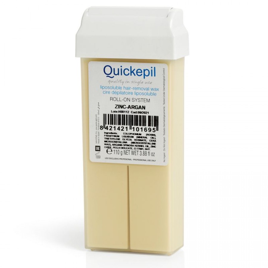 Depiliacinis vaškas QUICKEPIL ZINK-ARGAN 110g