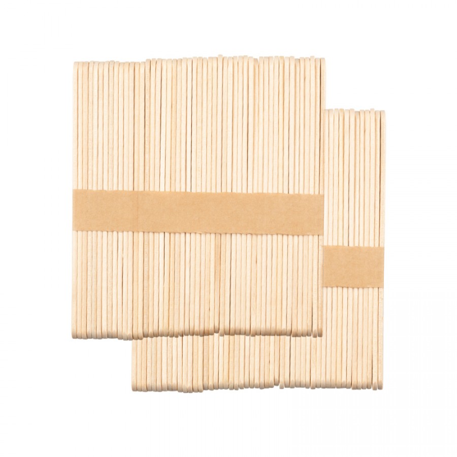 Medinės mentelės 114x10x2mm - 100 vnt.